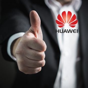 Huawei logo kciuk w górę OK gratulacje