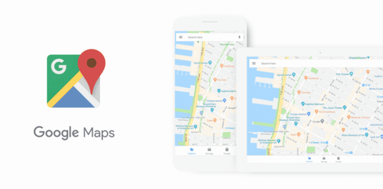 Dzięki nowej aktualizacji Map Google, aplikacja wygląda ...