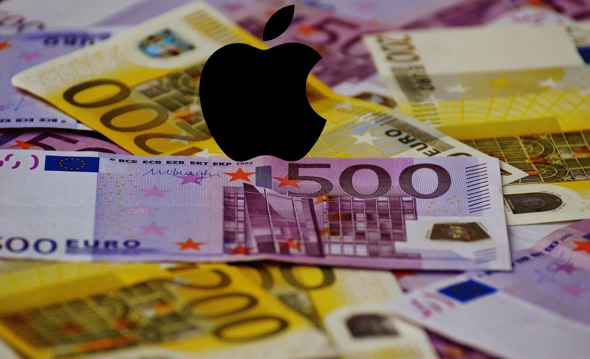 euro pieniądze money Apple logo