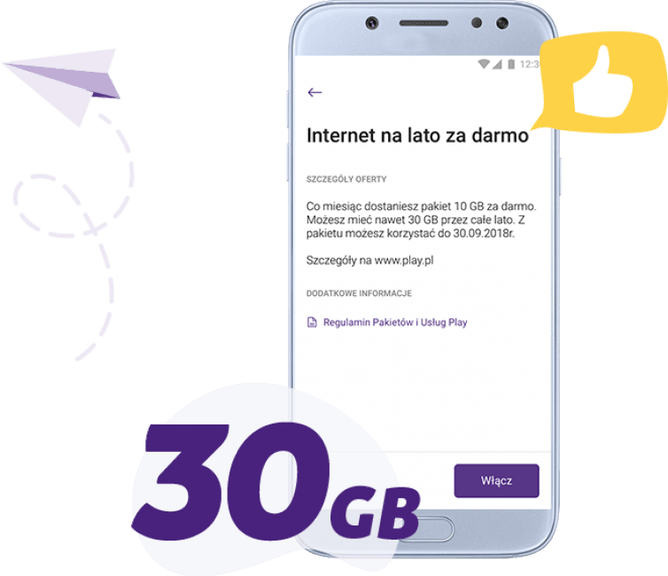 Tabletowo.pl Play rozdaje darmowy internet na lato: do końca września można odebrać w sumie 30 GB GSM Promocje Tabletowo.pl Play rozdaje darmowy internet na lato: do końca września można odebrać w sumie 30 GB GSM Promocje