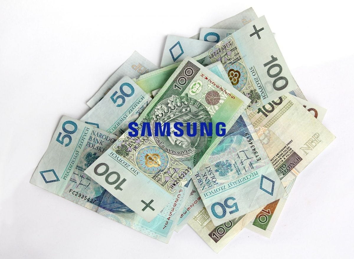 pieniądze money kasa Samsung logo