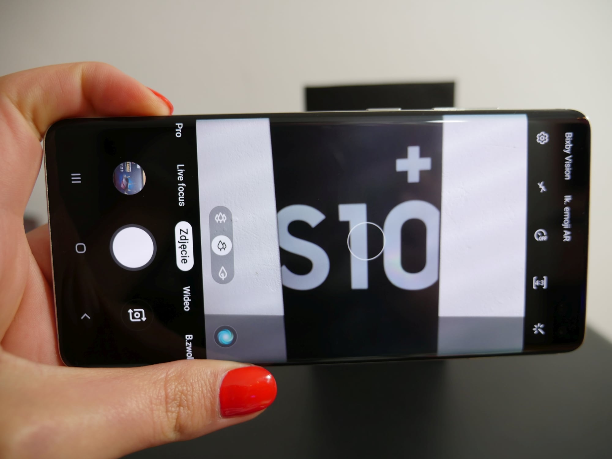 Samsung Galaxy S10+ aplikacja aparatu