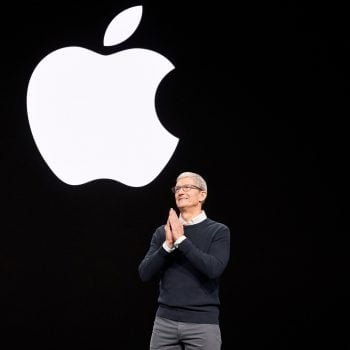 Tim Cook Apple logo