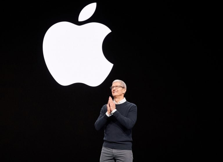 Tim Cook Apple logo