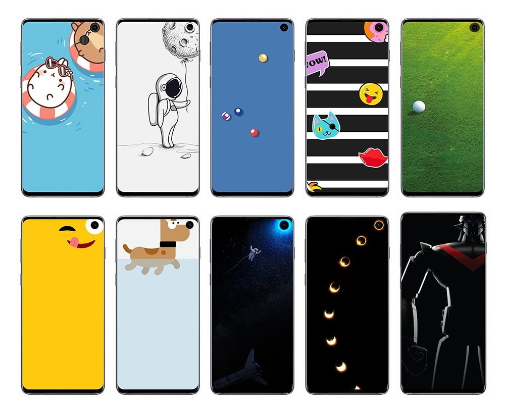 Tapety z dziurą do Galaxy S10e i Galaxy S10