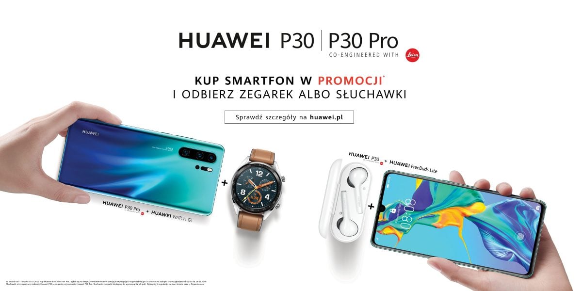 Promoção no Huawei P30 e P30 Pro - você poderá obter um relógio ou fones de ouvido 3