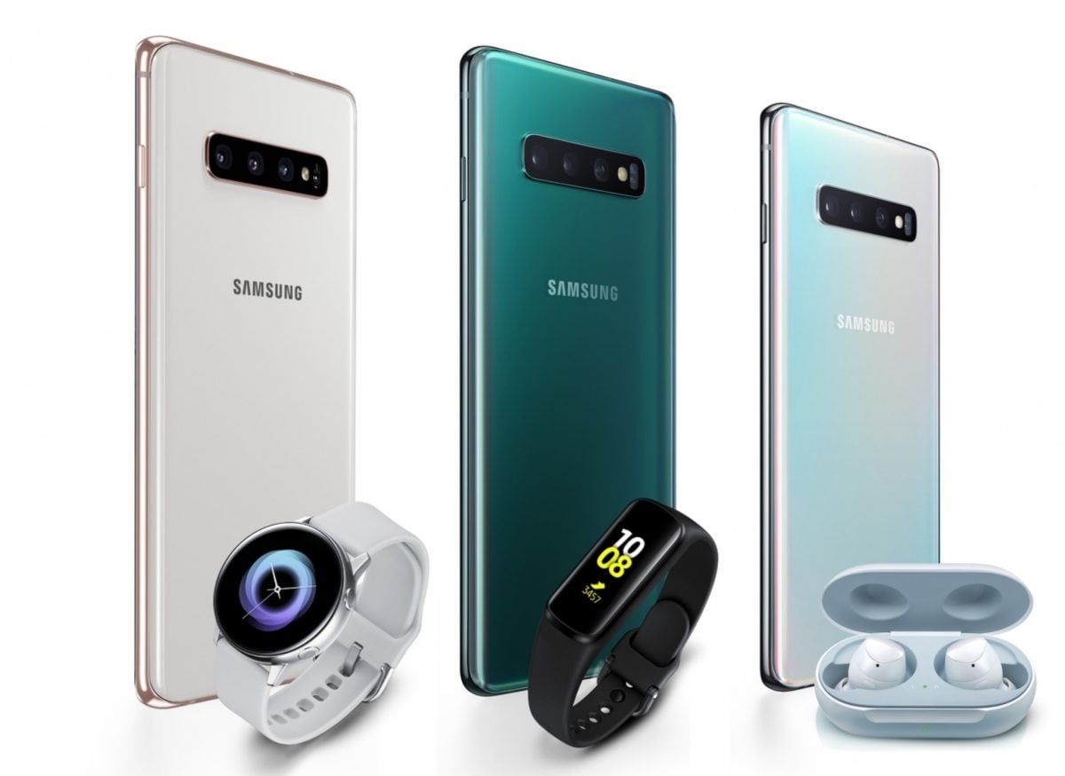 Smartphones da família Galaxy S10 em conjuntos promocionais com acessórios Samsung 1