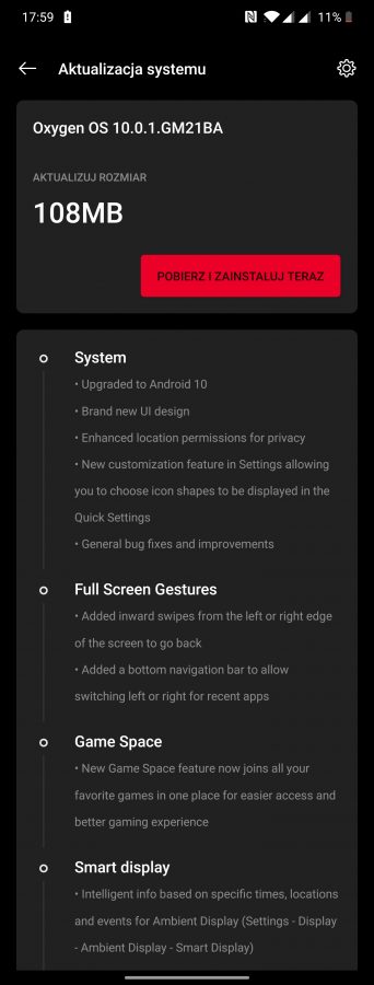 OnePlus 7 Pro Android 10 Oxygen OS 10