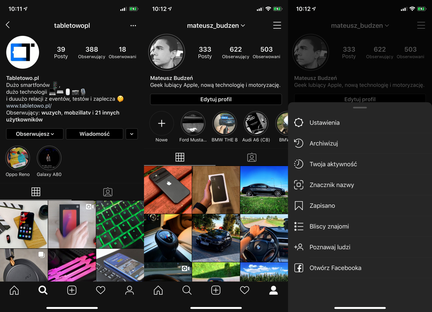 Dark Mode Instagram