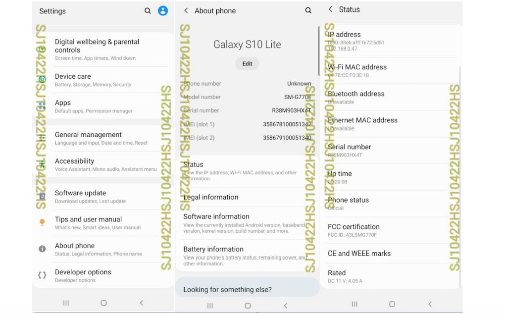 smartfon Samsung Galaxy S10 Lite SM-G770F