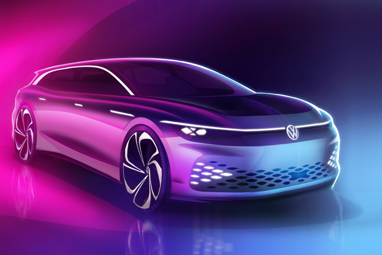 Volkswagen ID.  SPACE VIZZION – o anúncio da nova perua elétrica