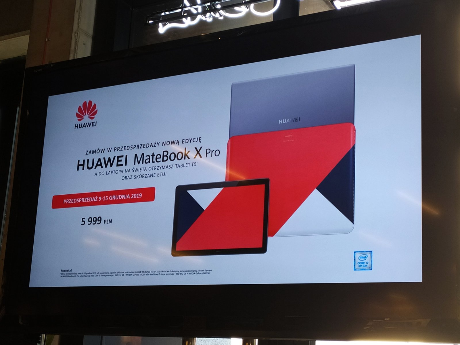 laptop Huawei MateBook X Pro 2019 cena