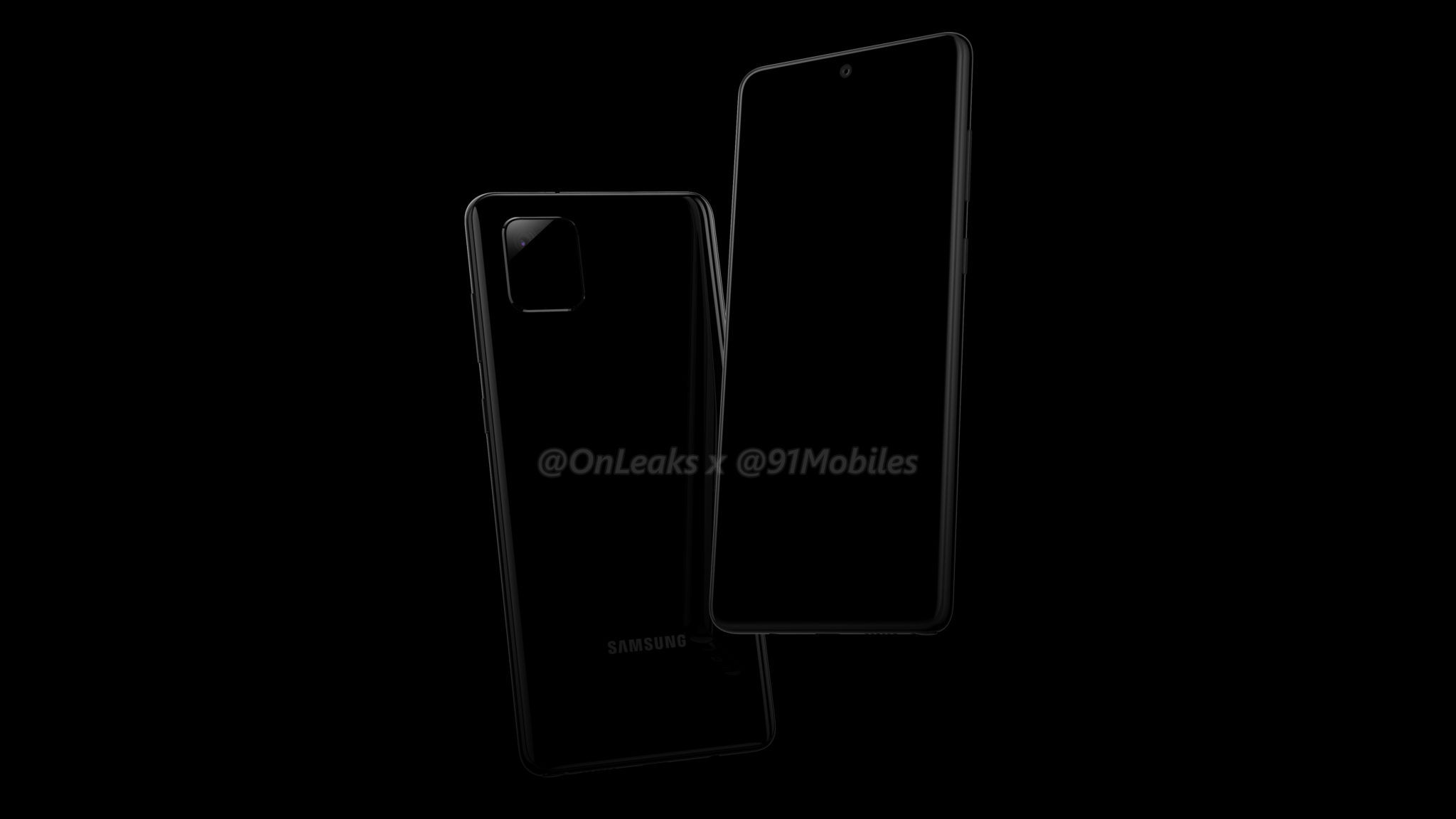 smartfon Samsung Galaxy Note 10 Lite / Galaxy A81 render