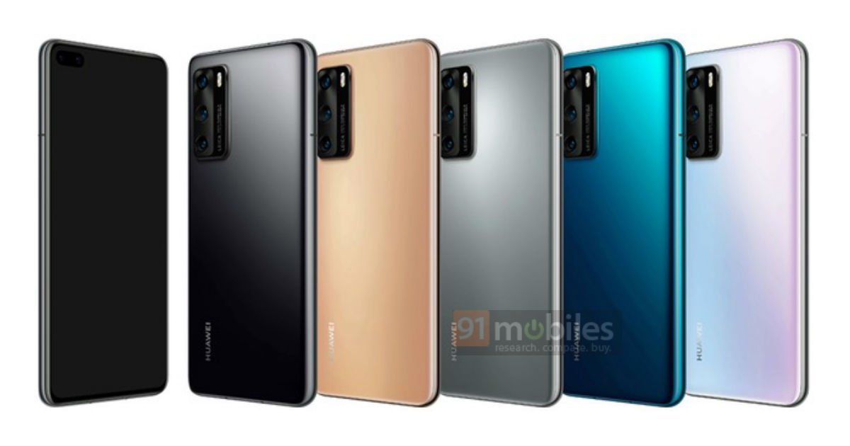 Huawei P40 colors colours kolory