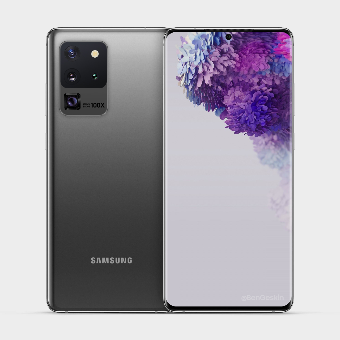 smartfon Samsung Galaxy S20 Ultra render