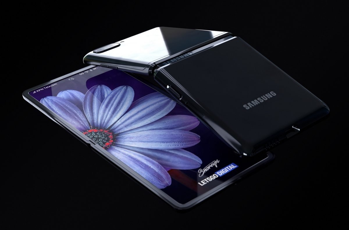 składany smartfon Samsung Galaxy Z Flip - render