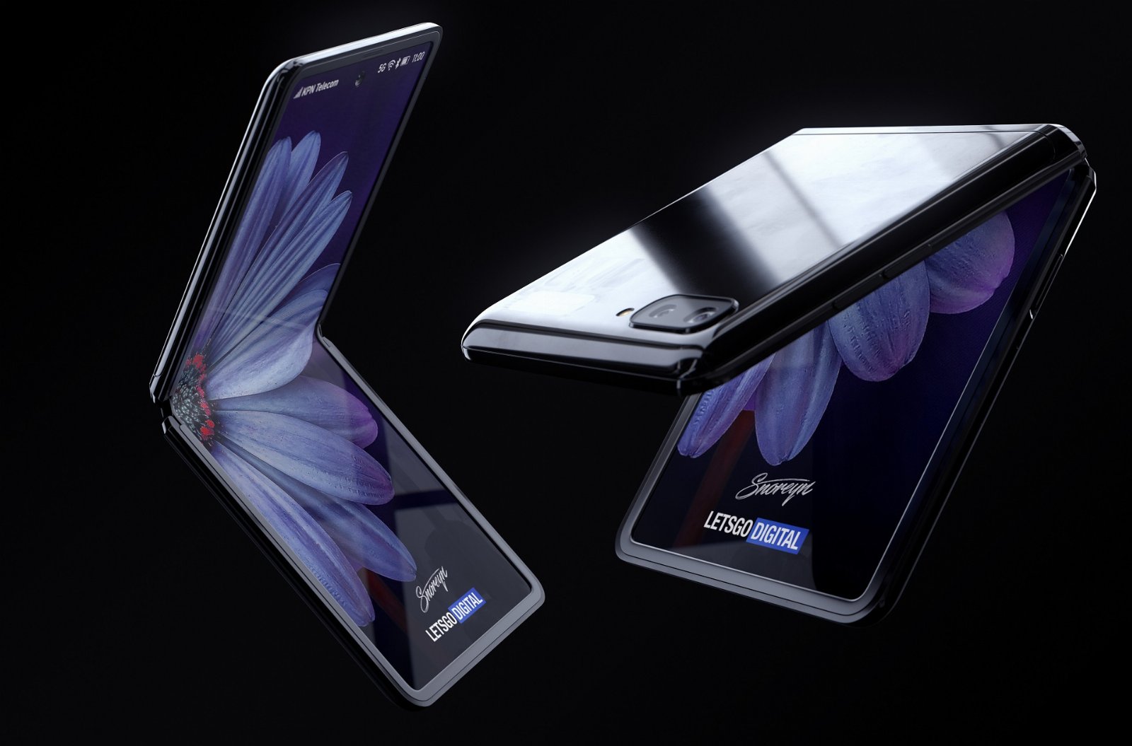 składany smartfon Samsung Galaxy Z Flip - render