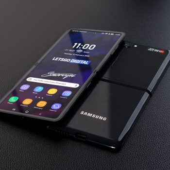 składany smartfon Samsung Galaxy Z Flip - render