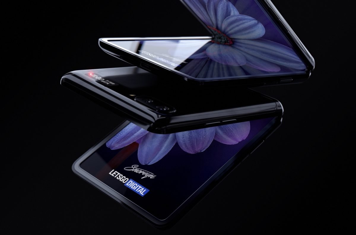 składany smartfon Samsung Galaxy Z Flip - render