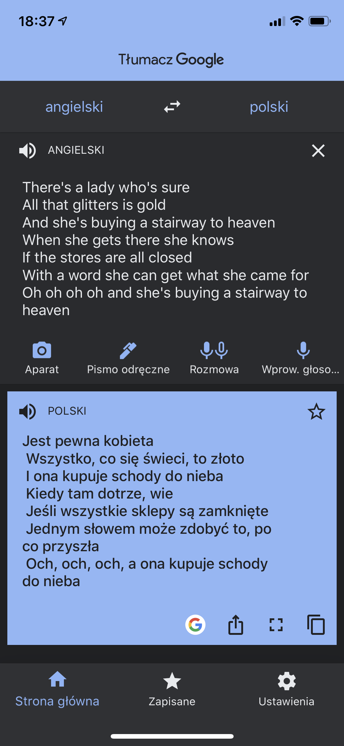 Tlumacz Google W Mroczniejszych Kolorach Aplikacja Otrzymala Dark Mode