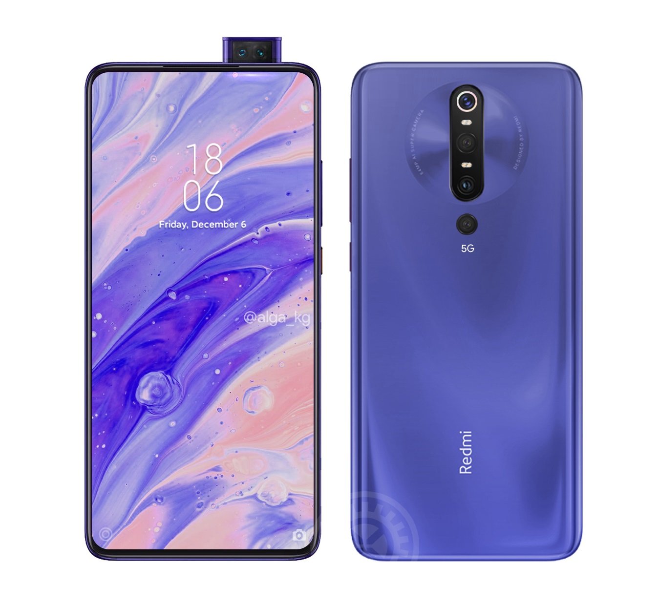 smartfon Redmi K30 Pro render