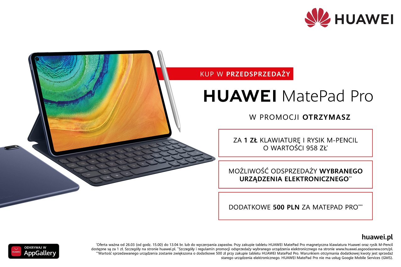Huawei MatePad Pro przedsprzedaż oferta