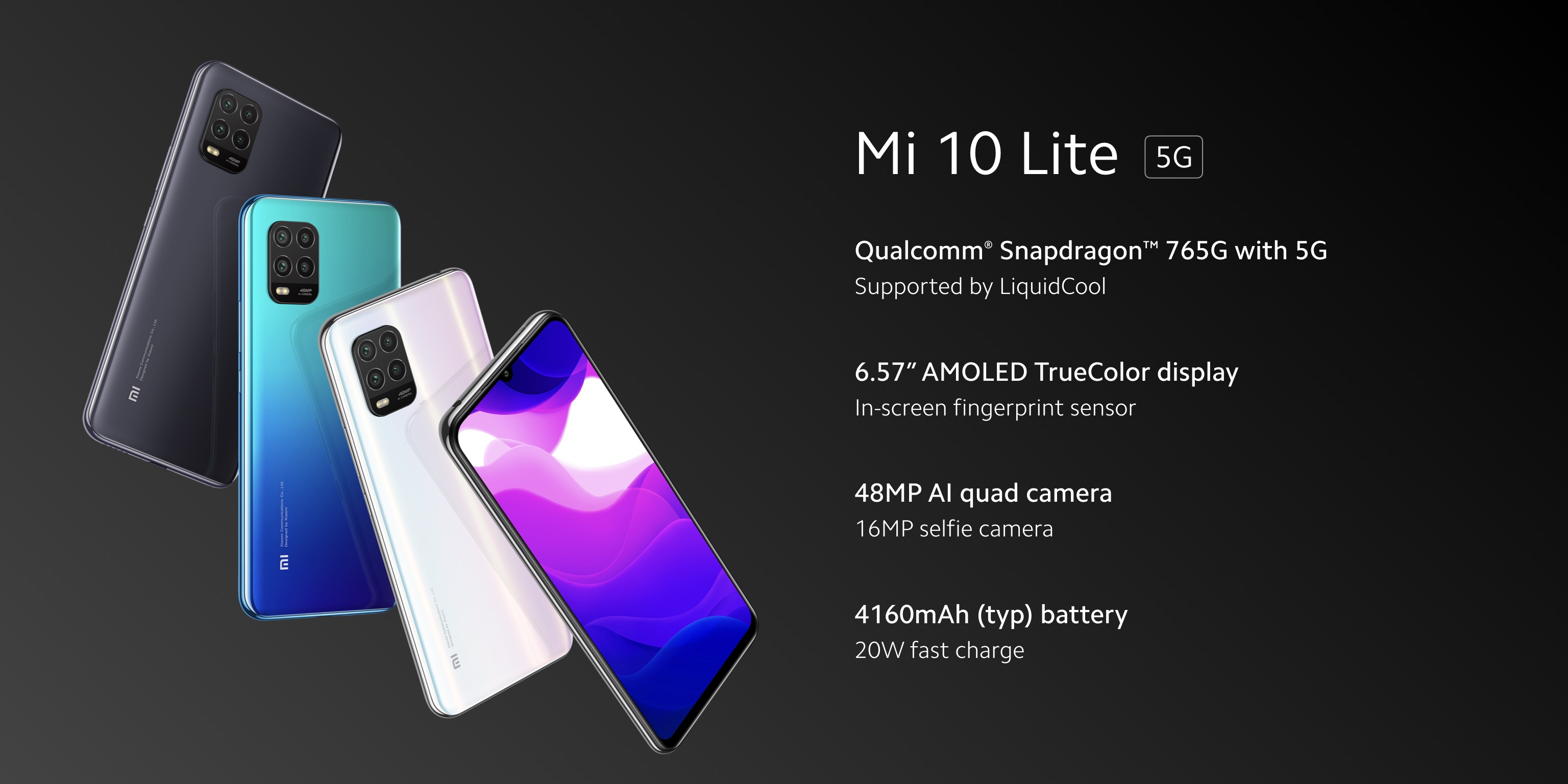 Xiaomi Mi 10 Lite 5G smartphone