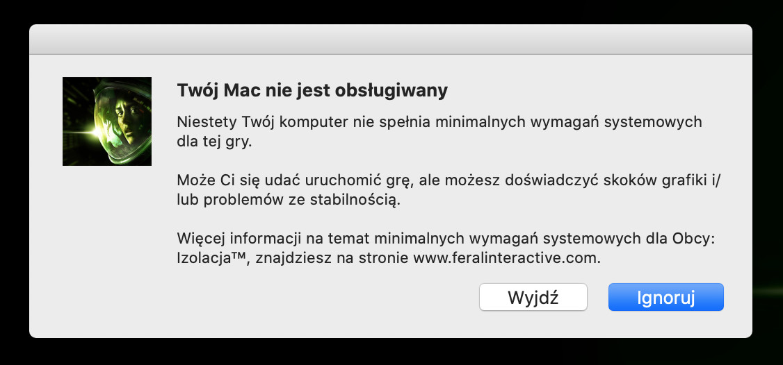 Mac obcy steam macos