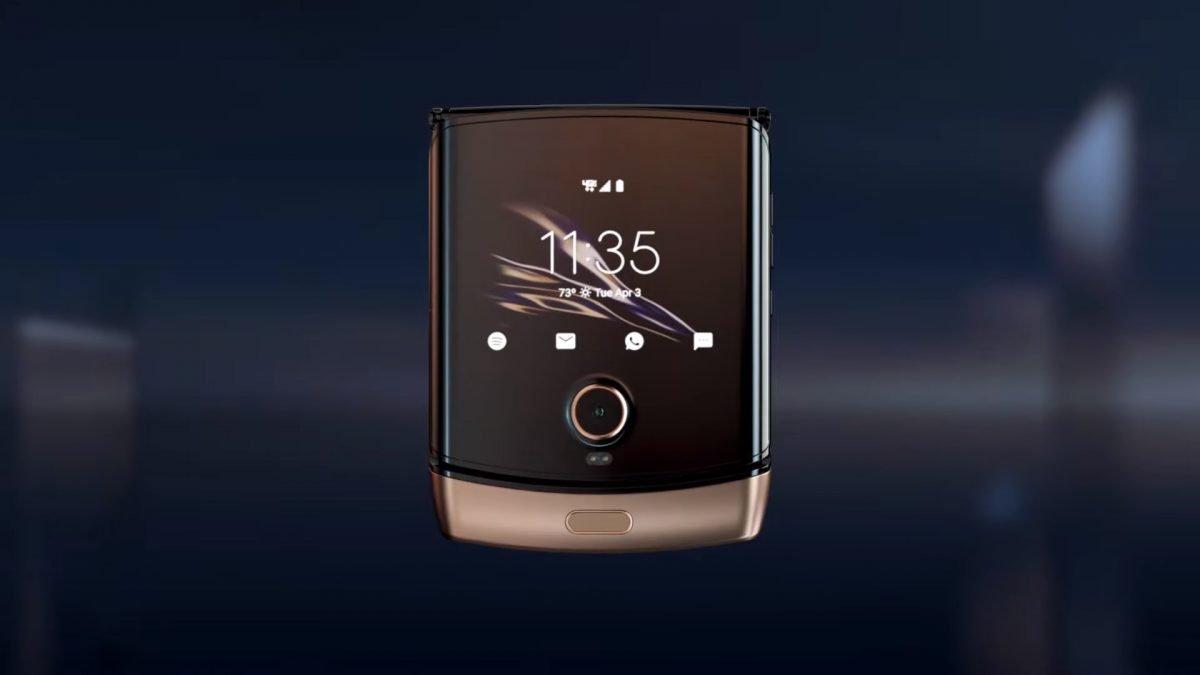 Motorola RAZR Blush Gold foldable smartphone