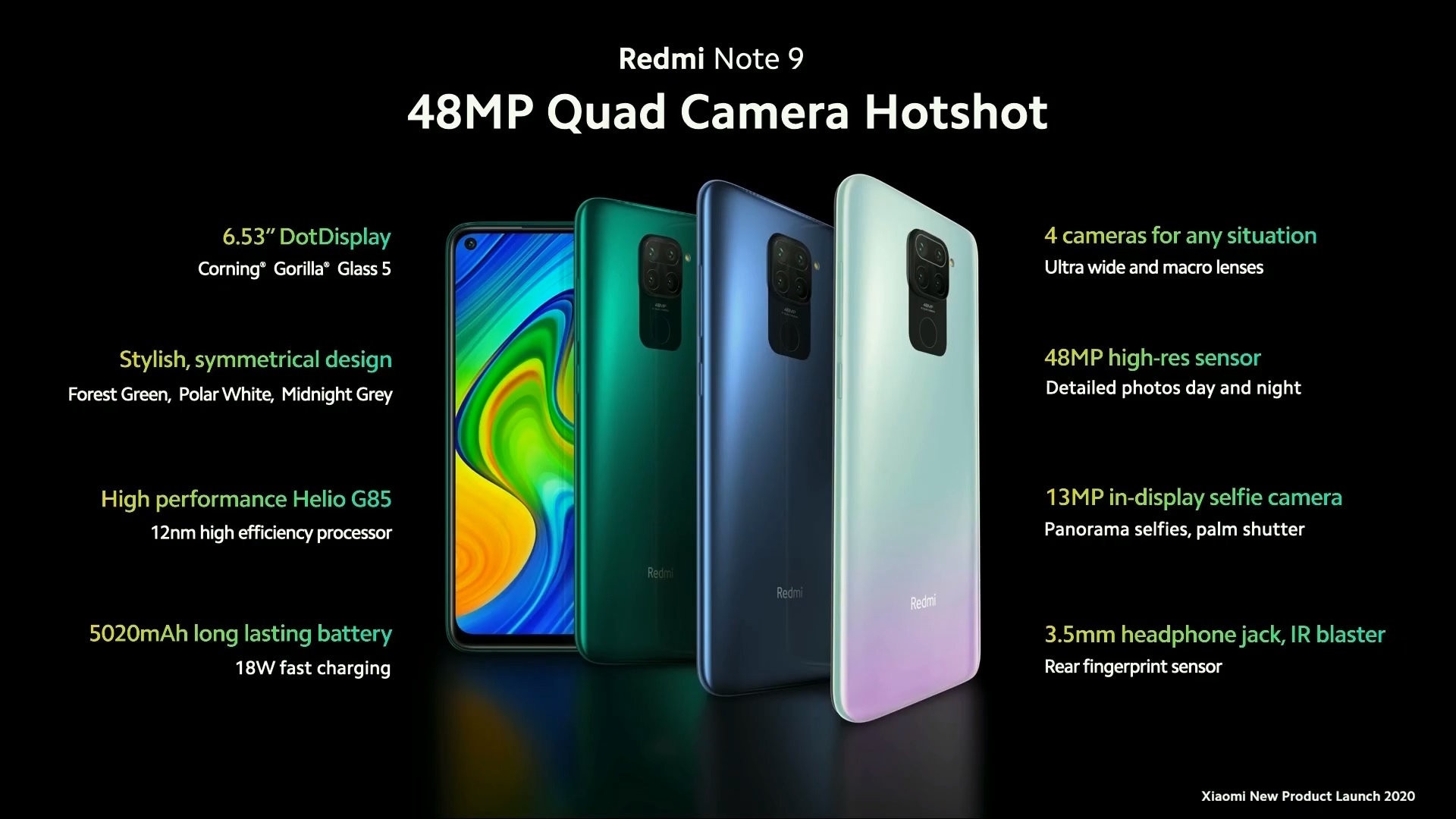 Redmi Note 9 smartphone