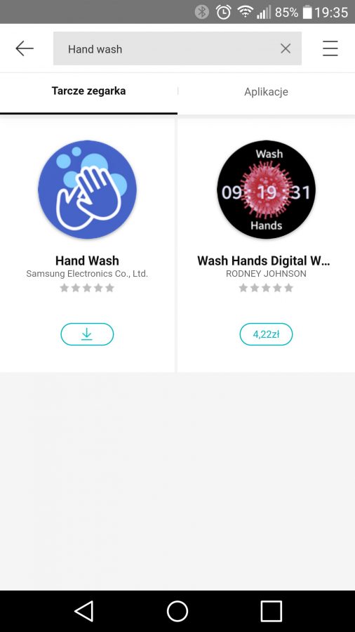 Hand Wash app Samsung Galaxy Watch smartwatches