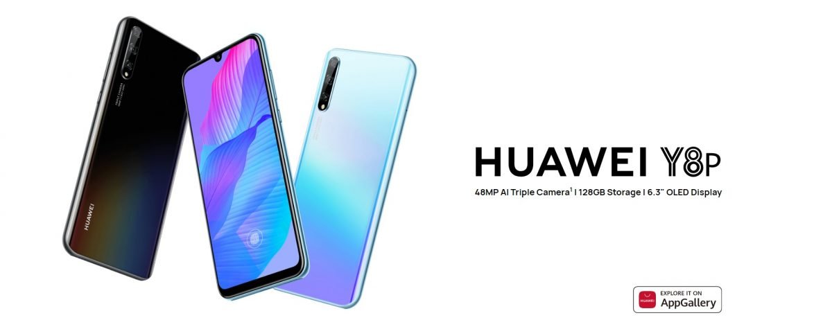 Huawei Y8p smartphone