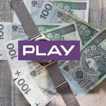 Play logo money pieniądze kasa