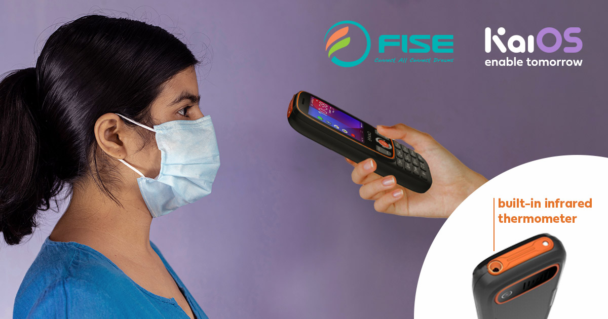 FISE KaiOS phone thermometer