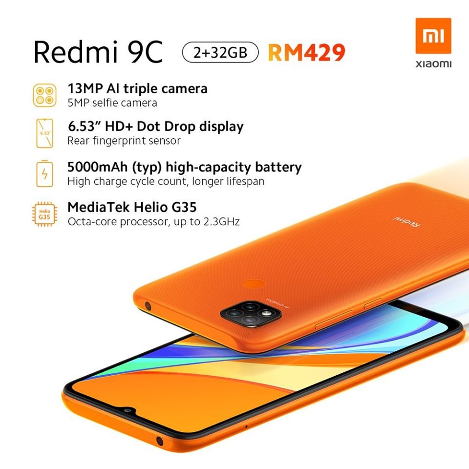 Redmi 9C smartphone