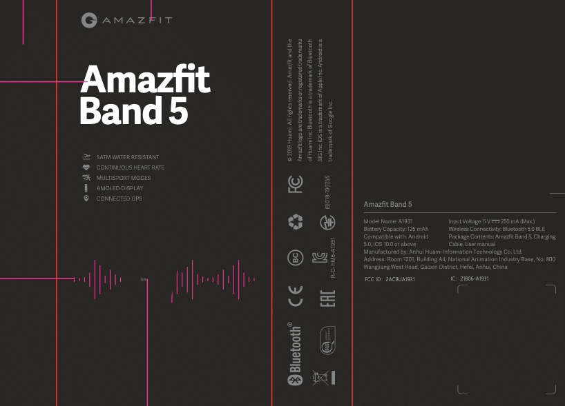 Amazfit Band 5 pudełko