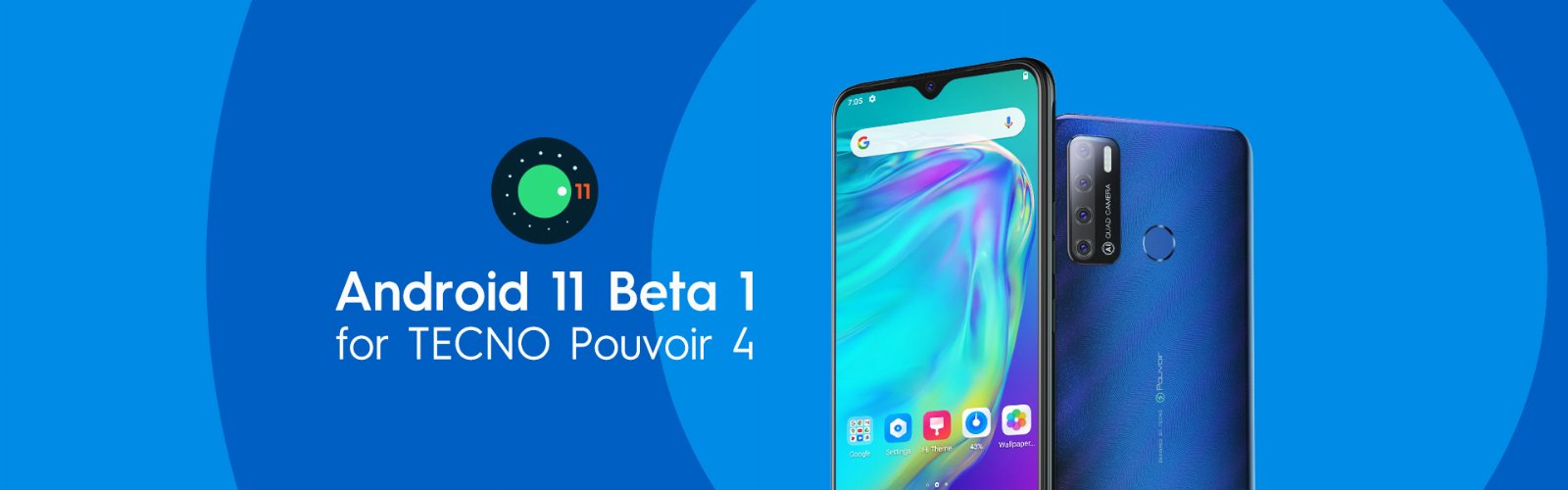 TECNO Pouvoir 4 MediaTek Helio A22 Android 11 Beta 1