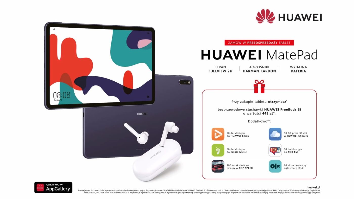 Huawei MatePad przedsprzedaż oferta promocja