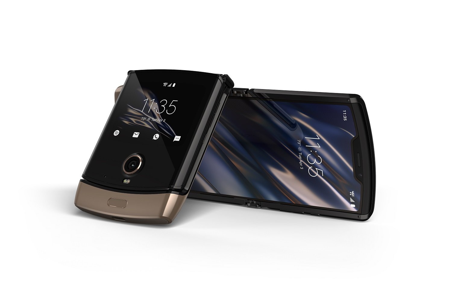 Motorola RAZR Blush Gold foldable smartphone