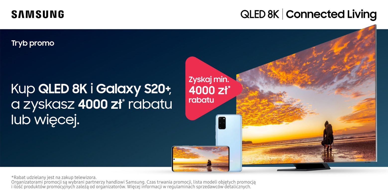 Samsung QLED 8K Galaxy S20+ promocja zestaw