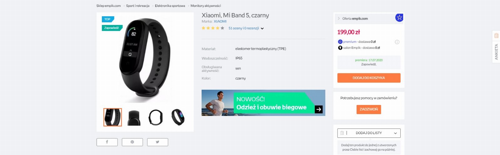 Xiaomi Mi Band 5 Empik