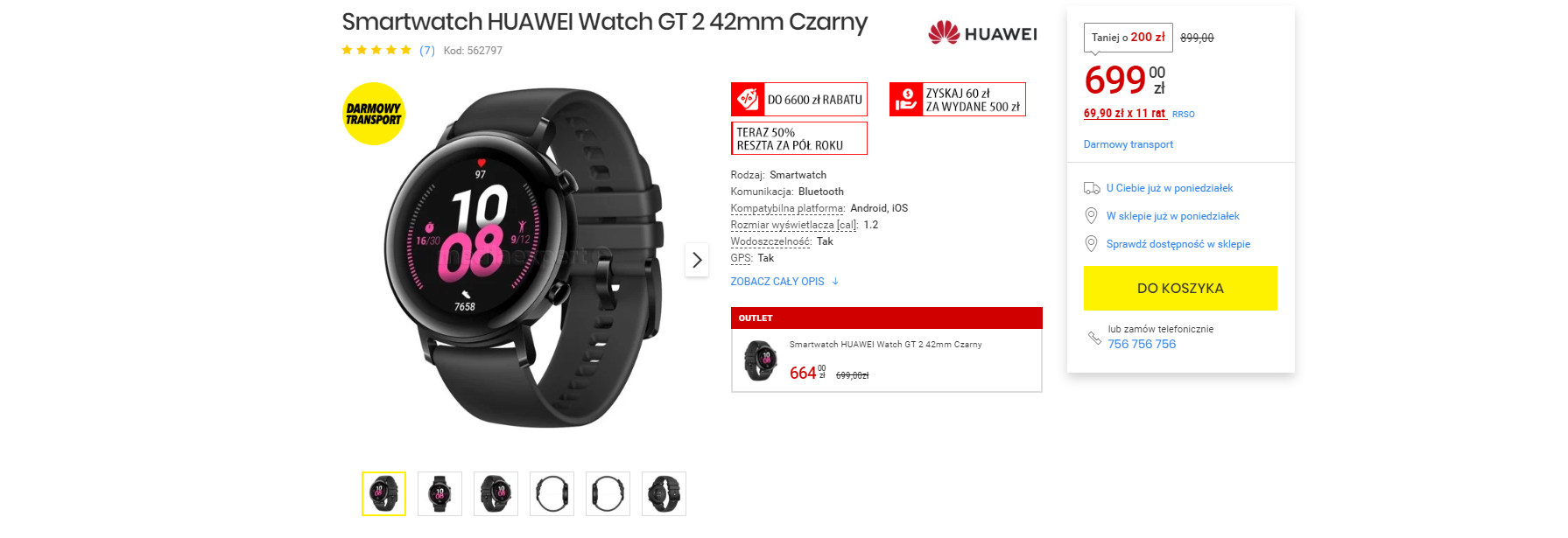 Huawei Watch GT 2 - promocja w Media Expert