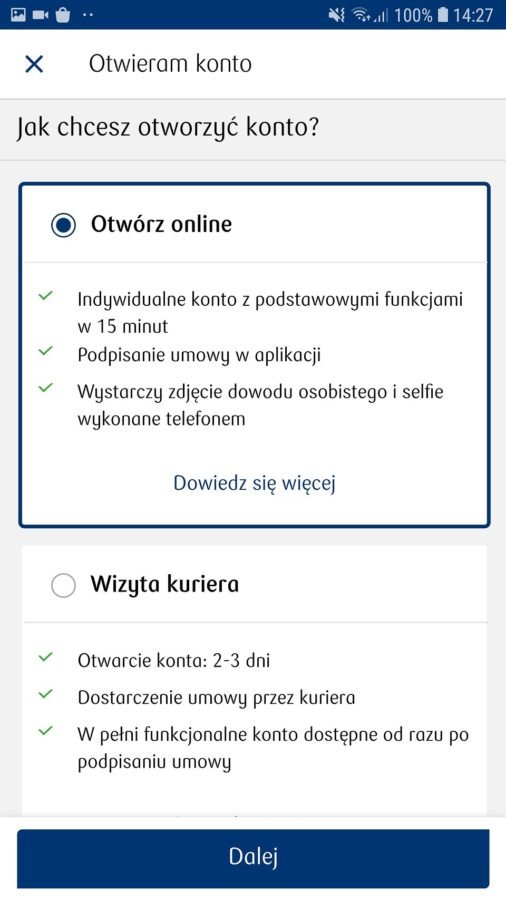 PKO BP - jak założyć konto na selfie?