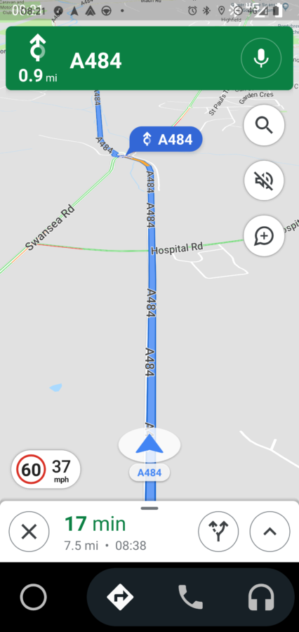 Mapy Google – limity prędkości