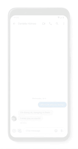 Wiadomości Google (RCS) - naklejki