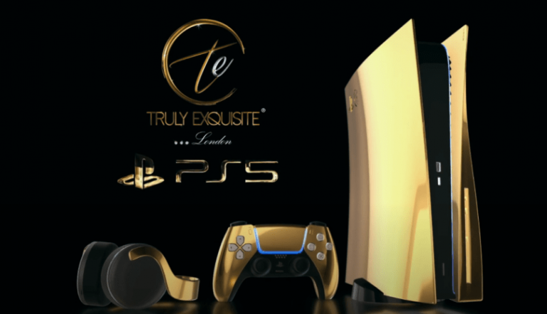 PlayStation 5 ze złota