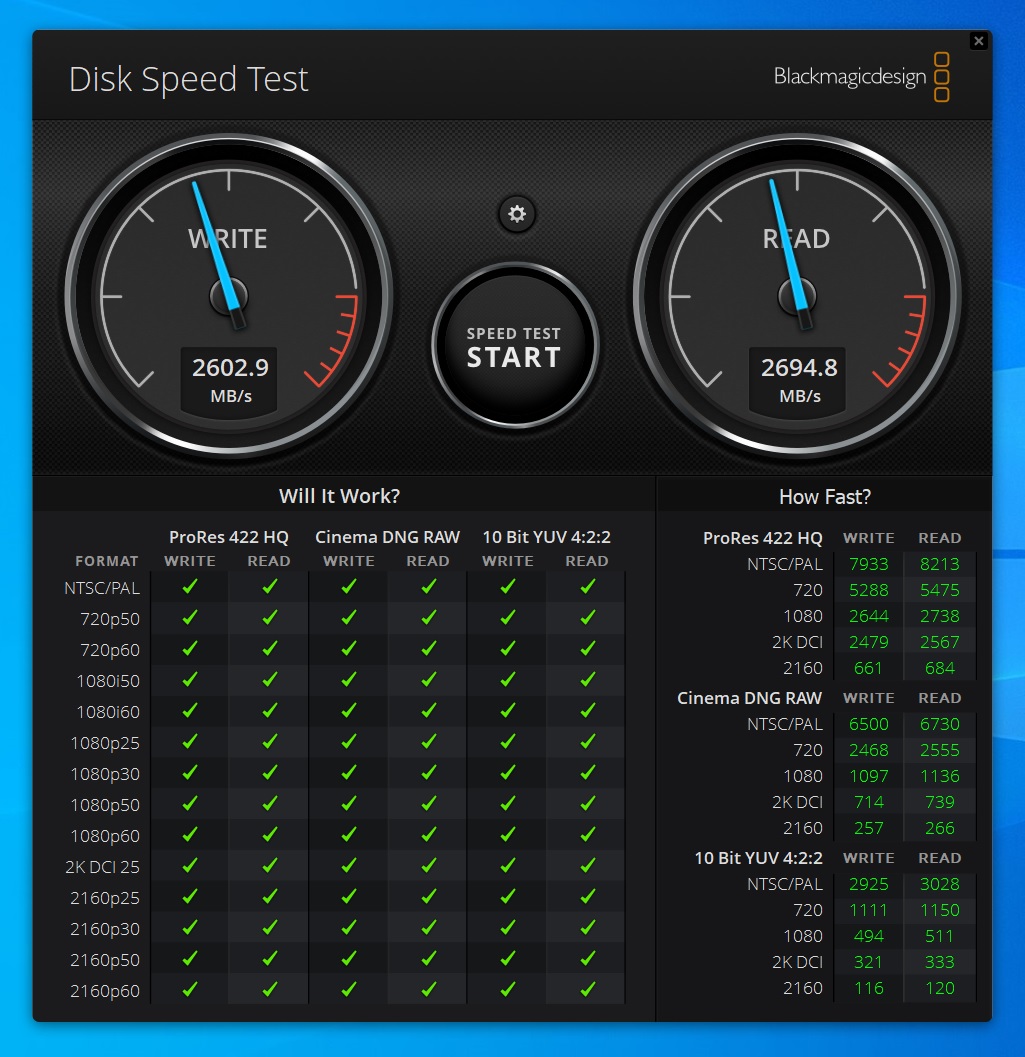 Huawei Matebook 13 Disk Speed Test