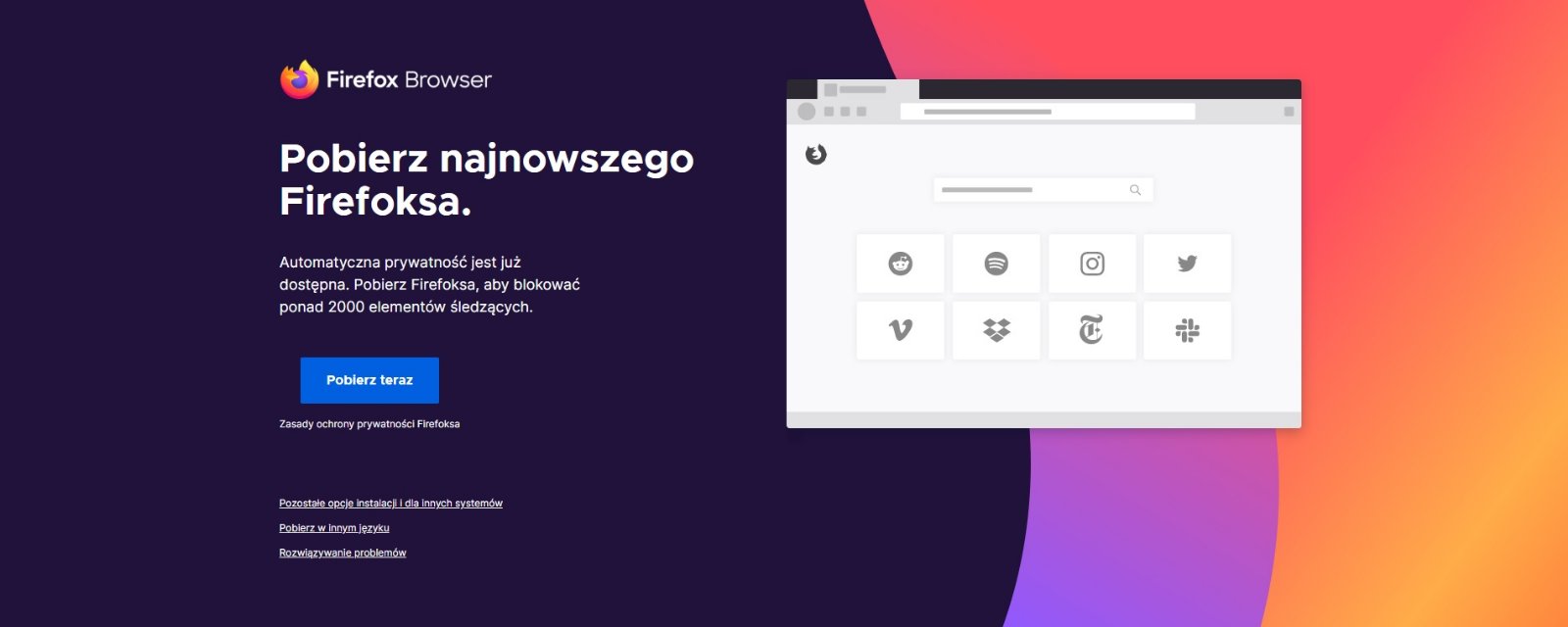 przeglądarka internetowa Mozilla Firefox Browser