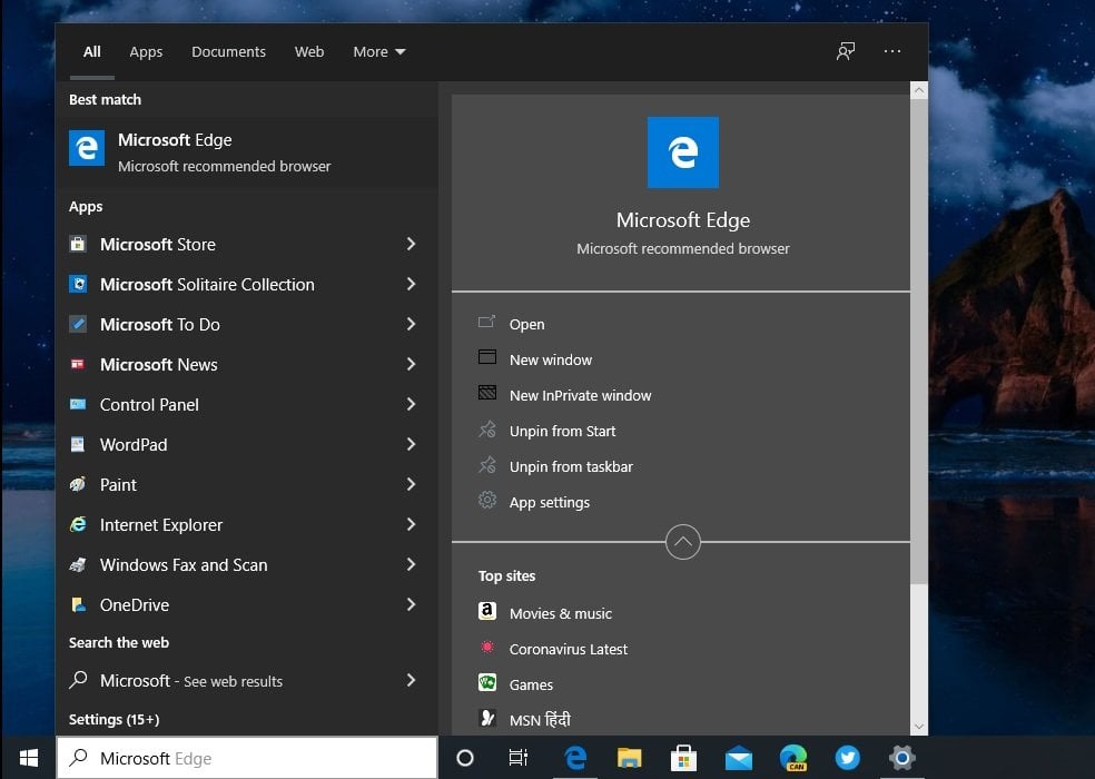 Windows 10 Dark Mode