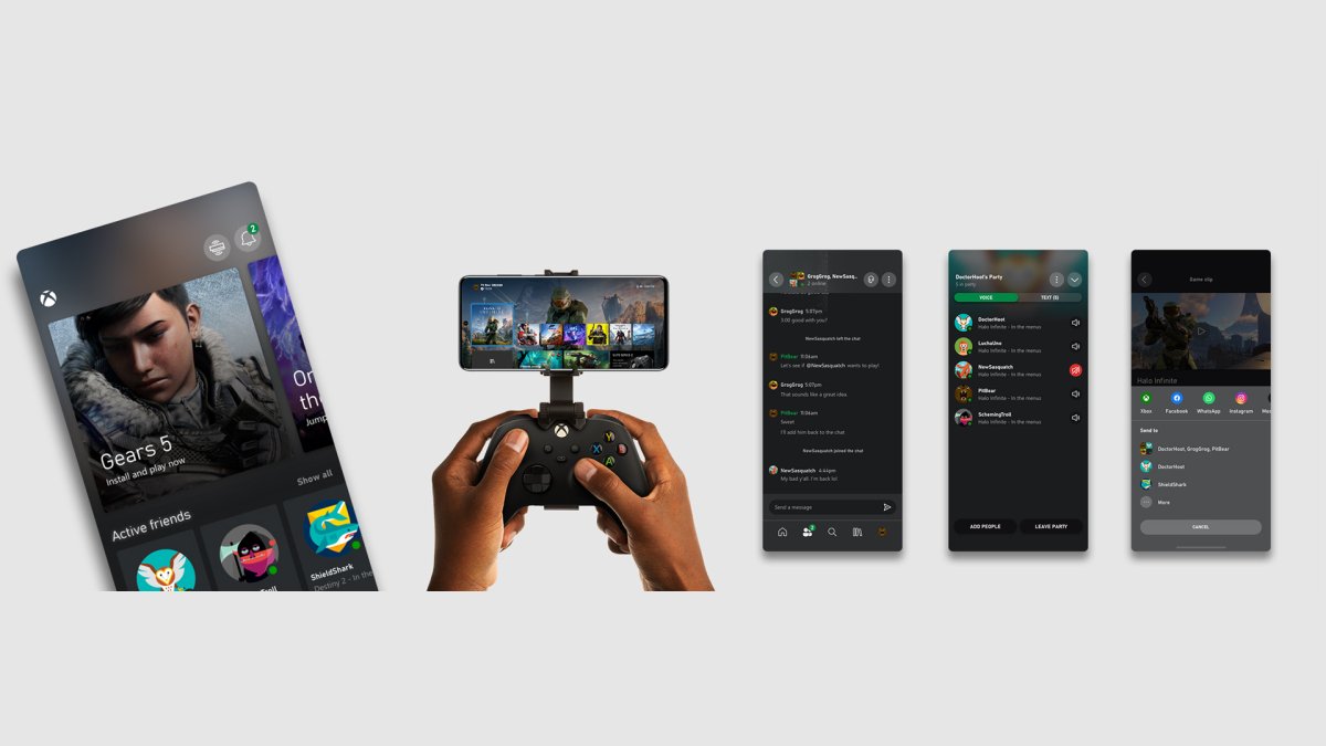 xbox app interfejs microsoft xbox one